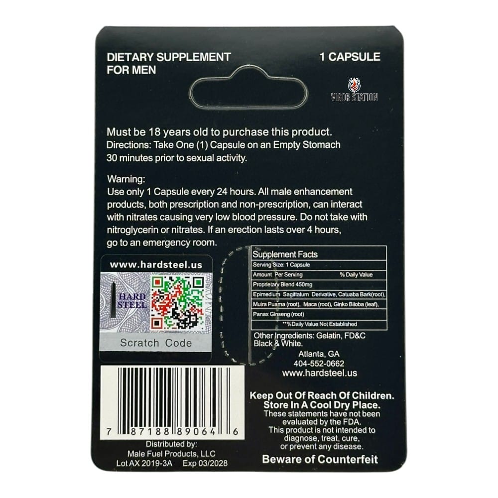 Hard Steel Pill – 1 Capsule