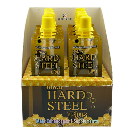 Gold Hard Steel Plus Honey – 12 Pouches