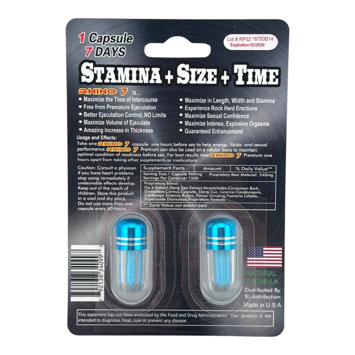 Rhino 7 50000K Twin Pack – 2 Pills