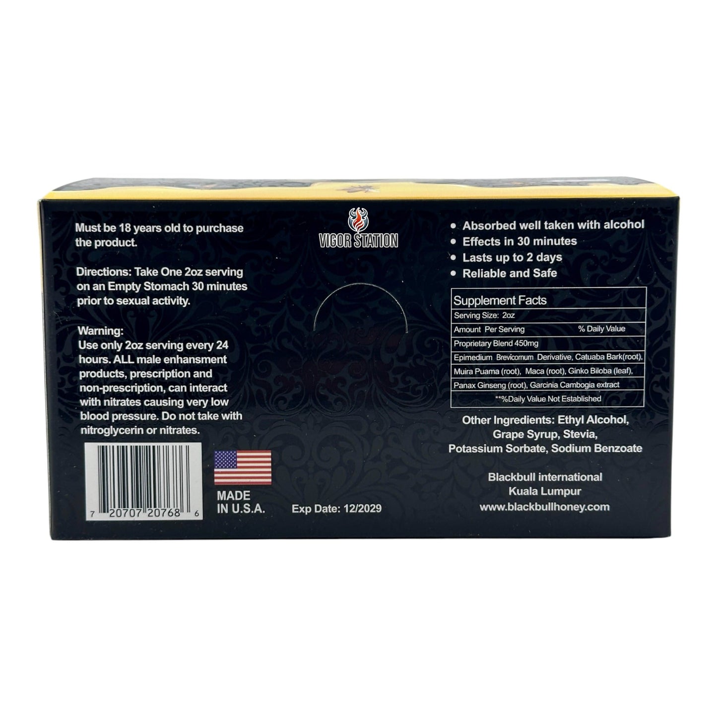 Black Bull Liquid Shot – 2oz
