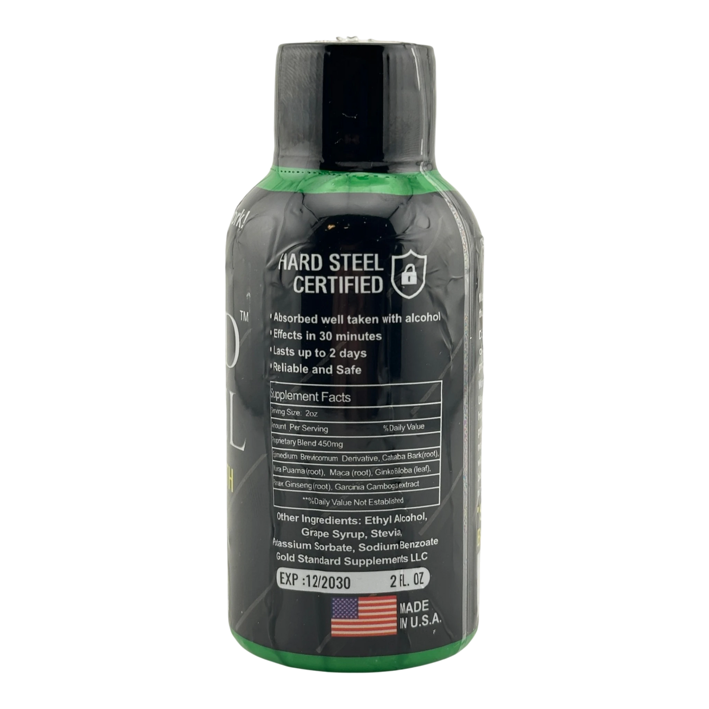 Hard Steel Liquid Shot – 2oz