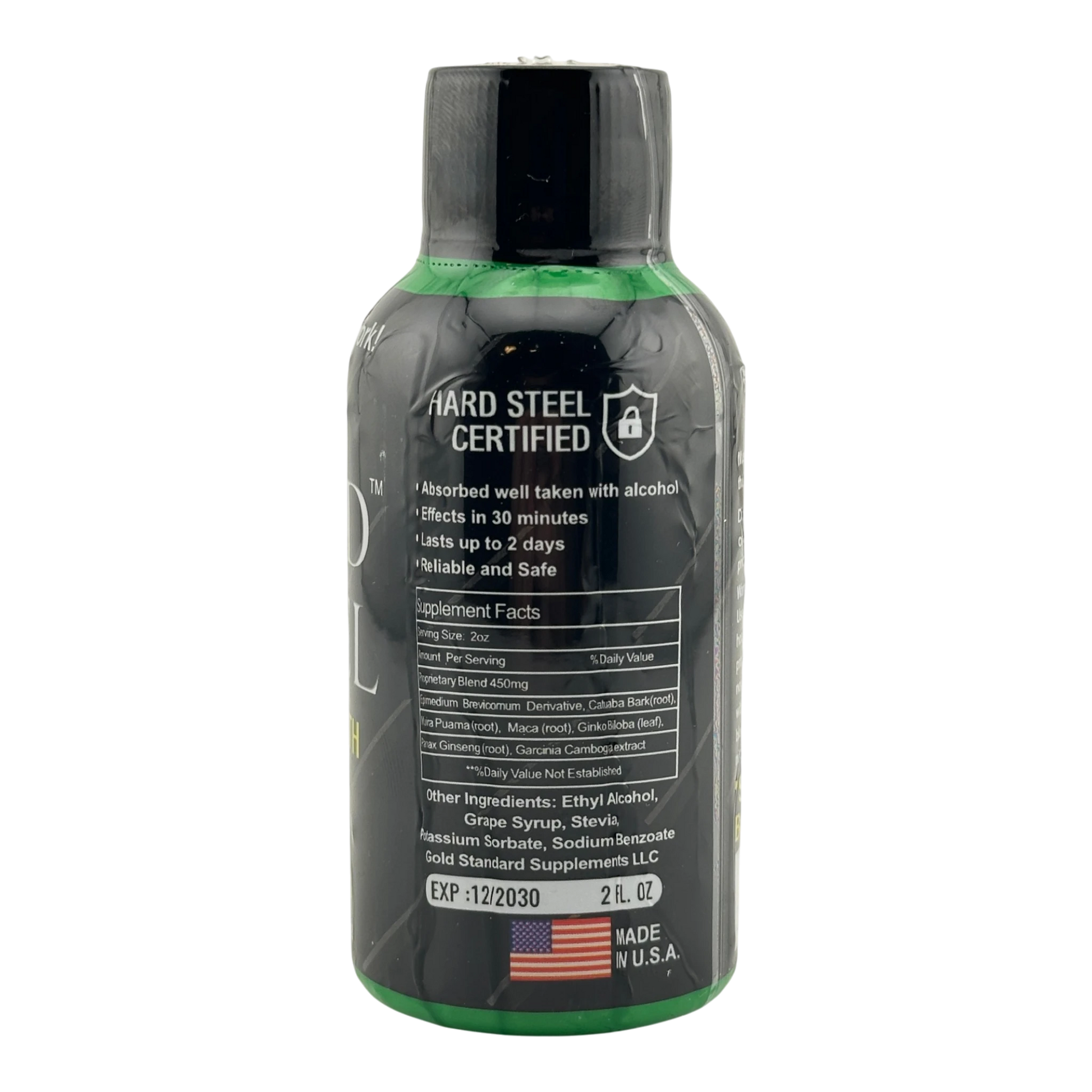 Hard Steel Liquid Shot – 2oz
