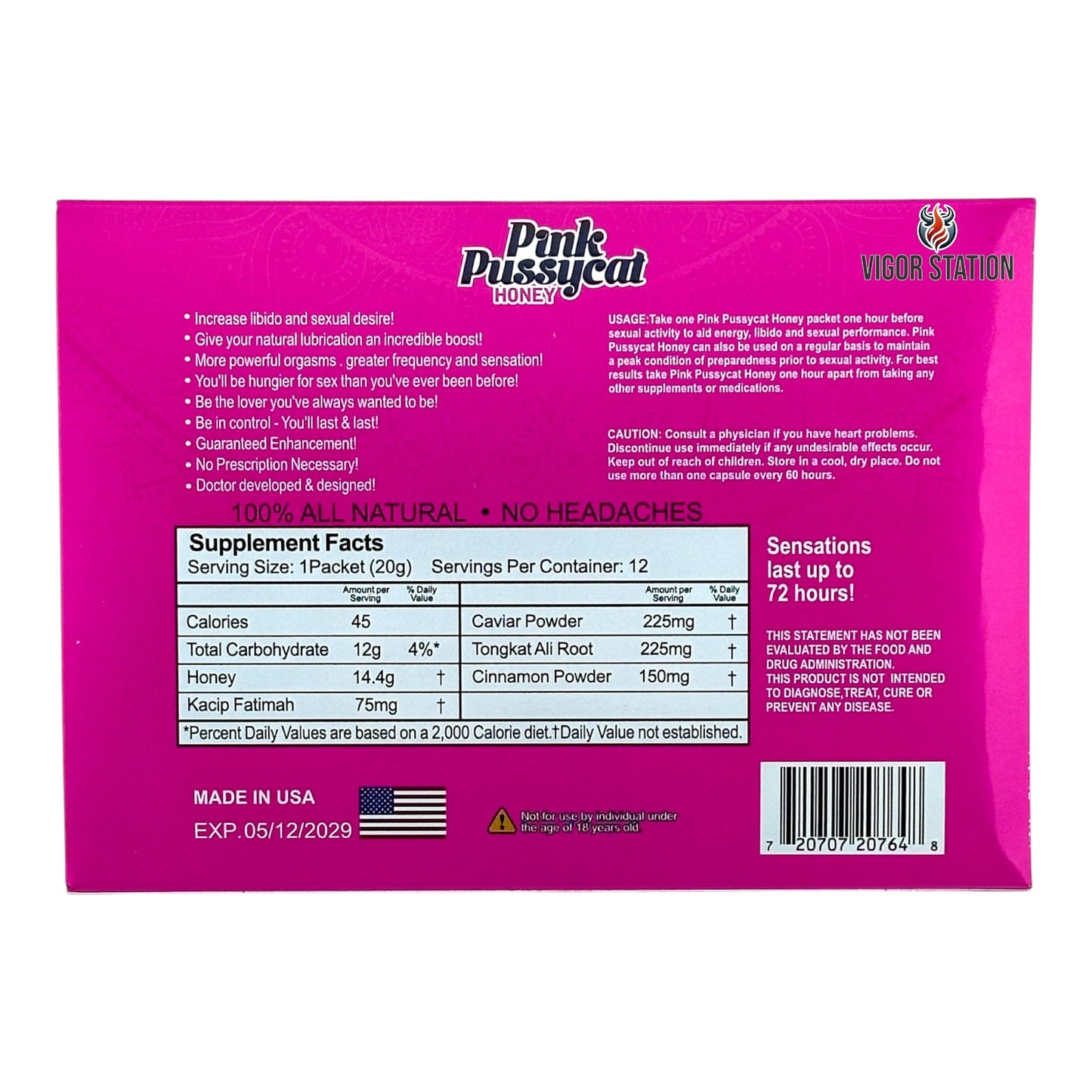 Pink Pussycat Honey – 12 Pack