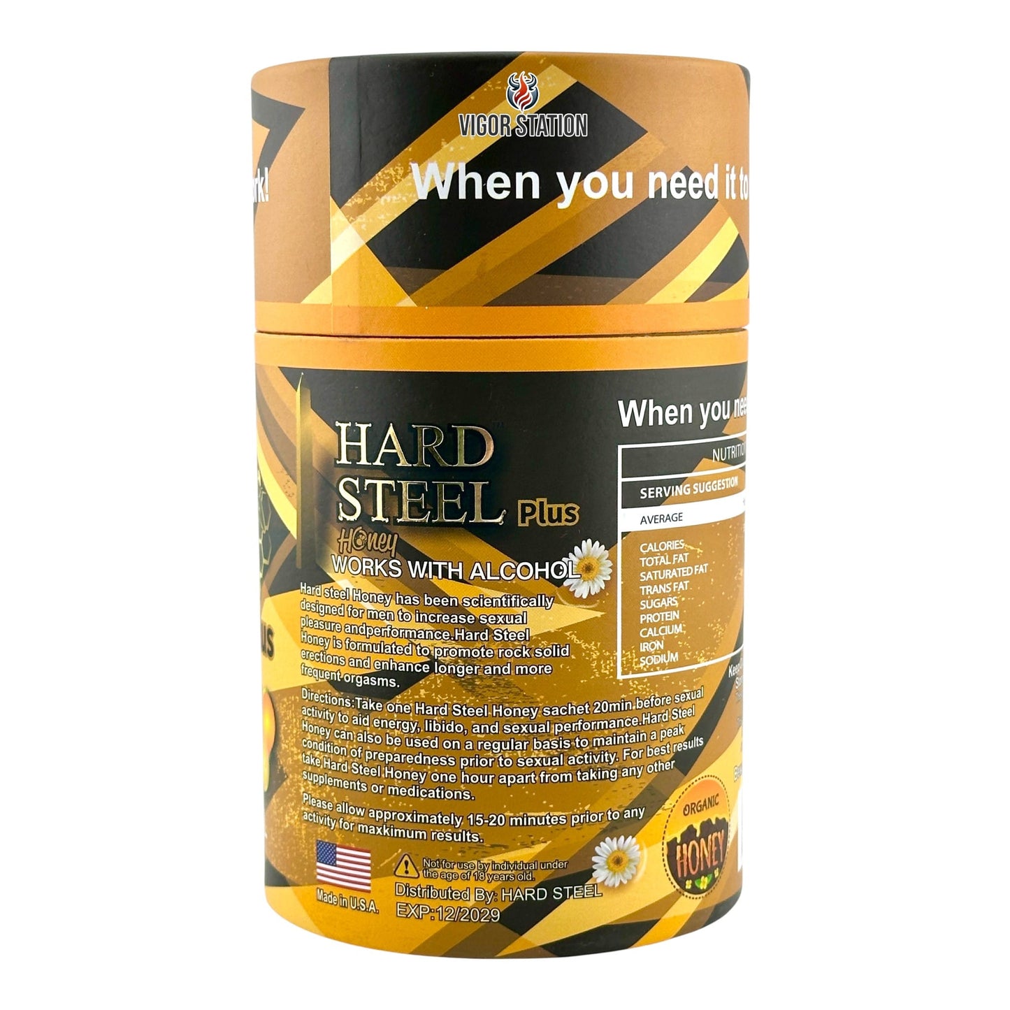 Gold Hard Steel Plus Honey – 30 Pack