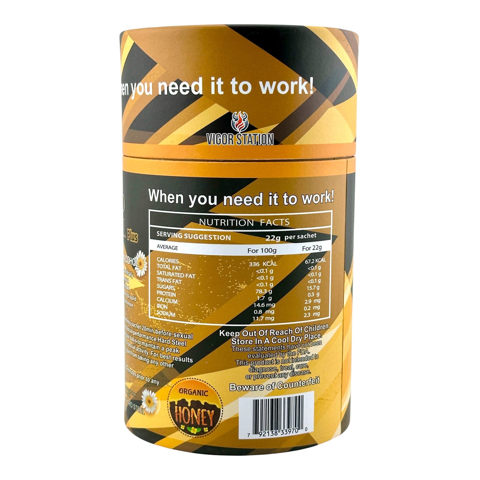 Gold Hard Steel Plus Honey – 30 Pack