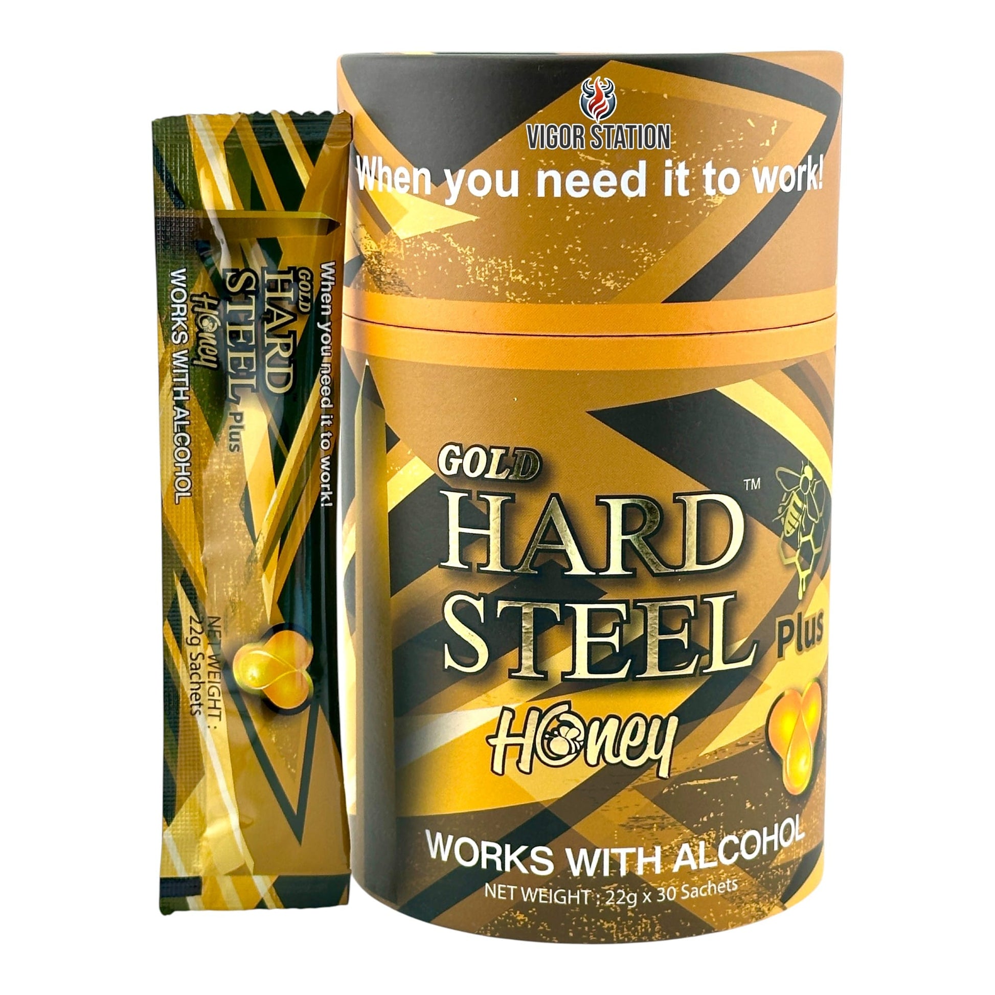 Gold Hard Steel Plus Honey – 30 Pack