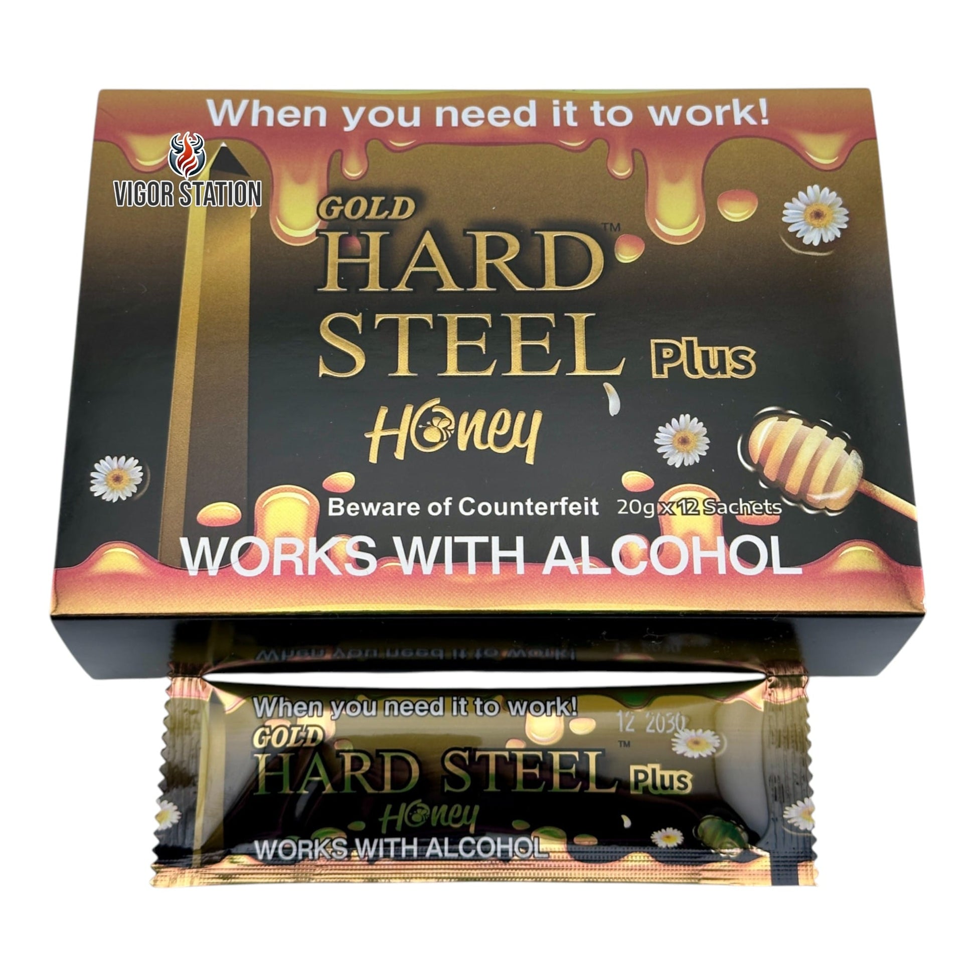 Gold Hard Steel Plus Honey – 12 Pack