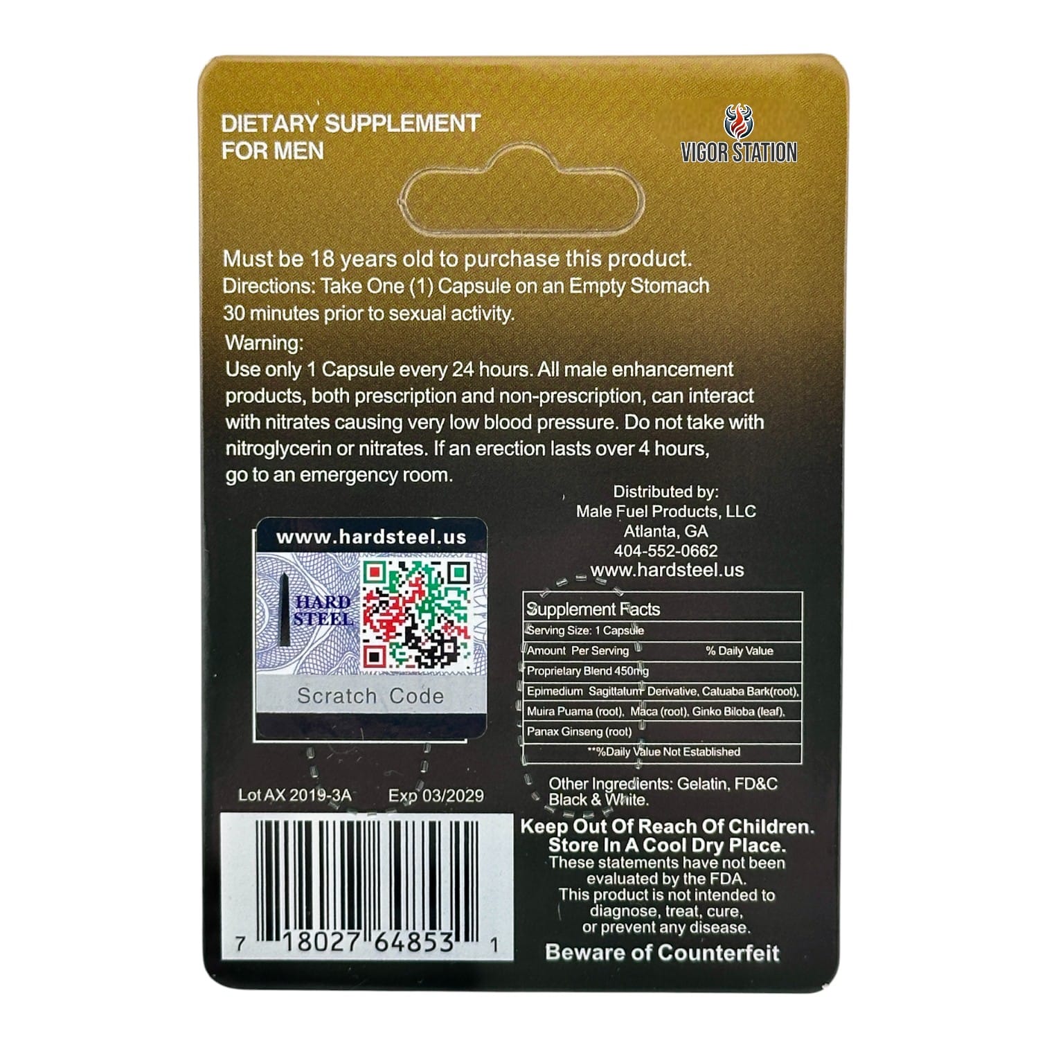 Hard Steel Plus Pill – 2 Capsules