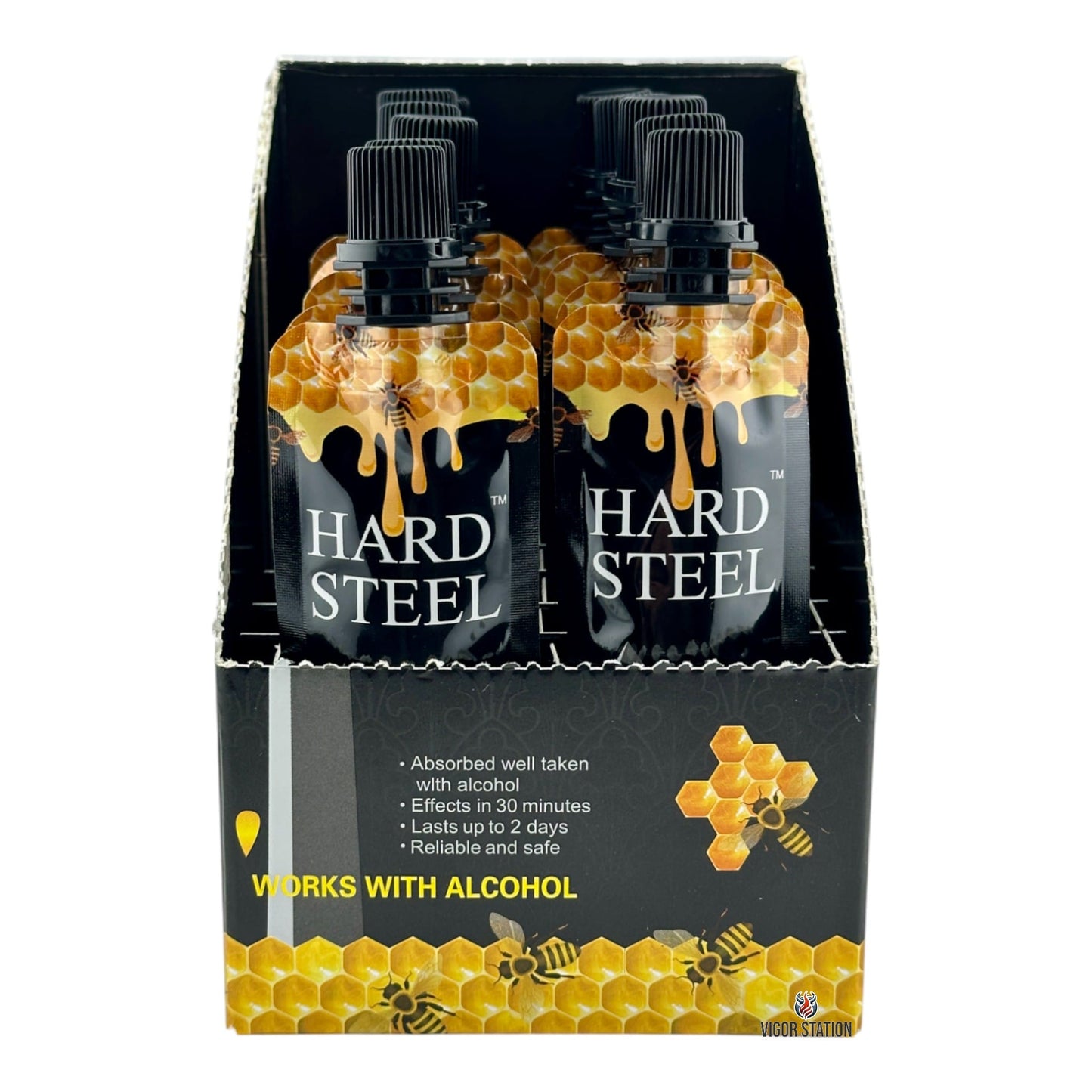 Hard Steel Honey – 12 Pouches