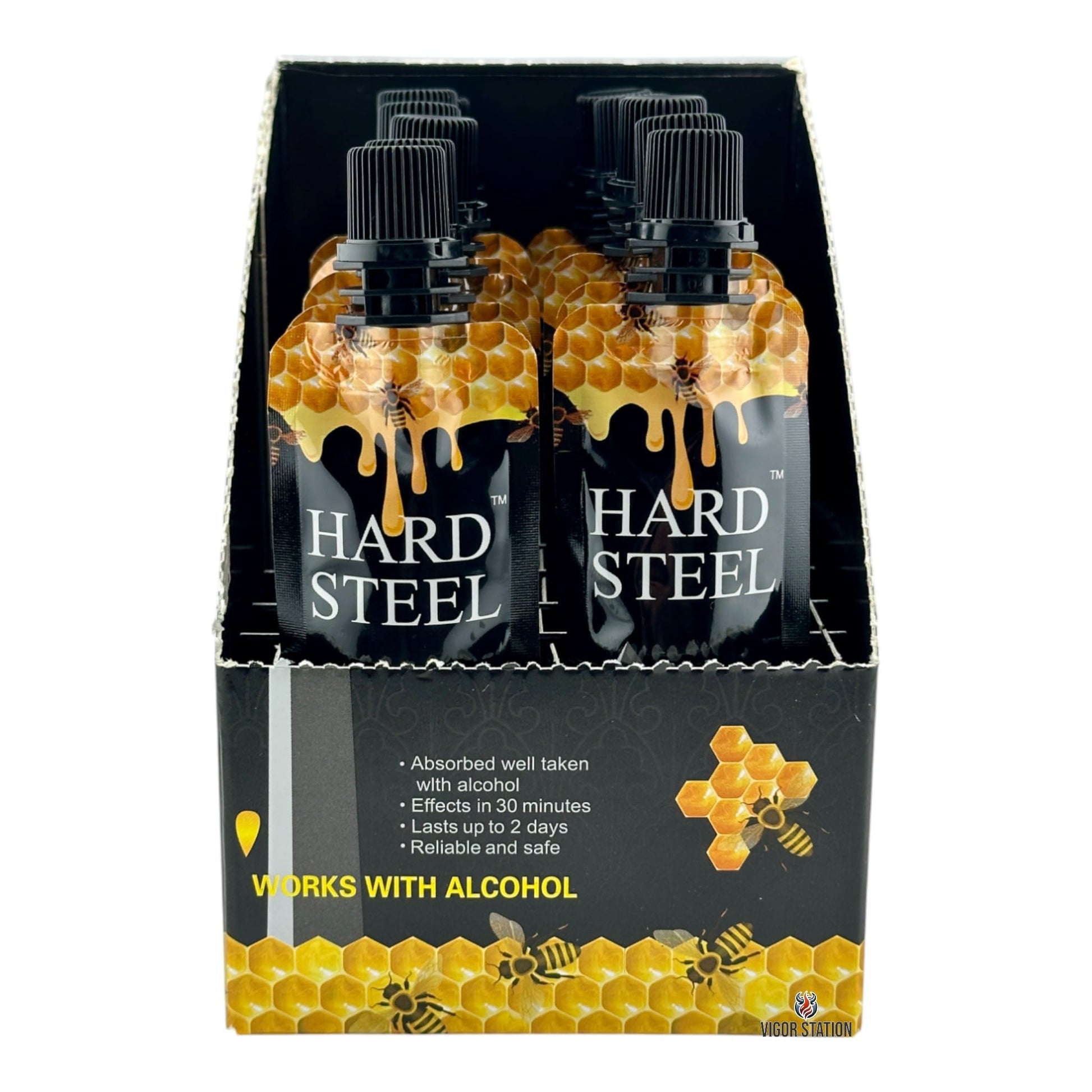 Hard Steel Honey – 12 Pouches