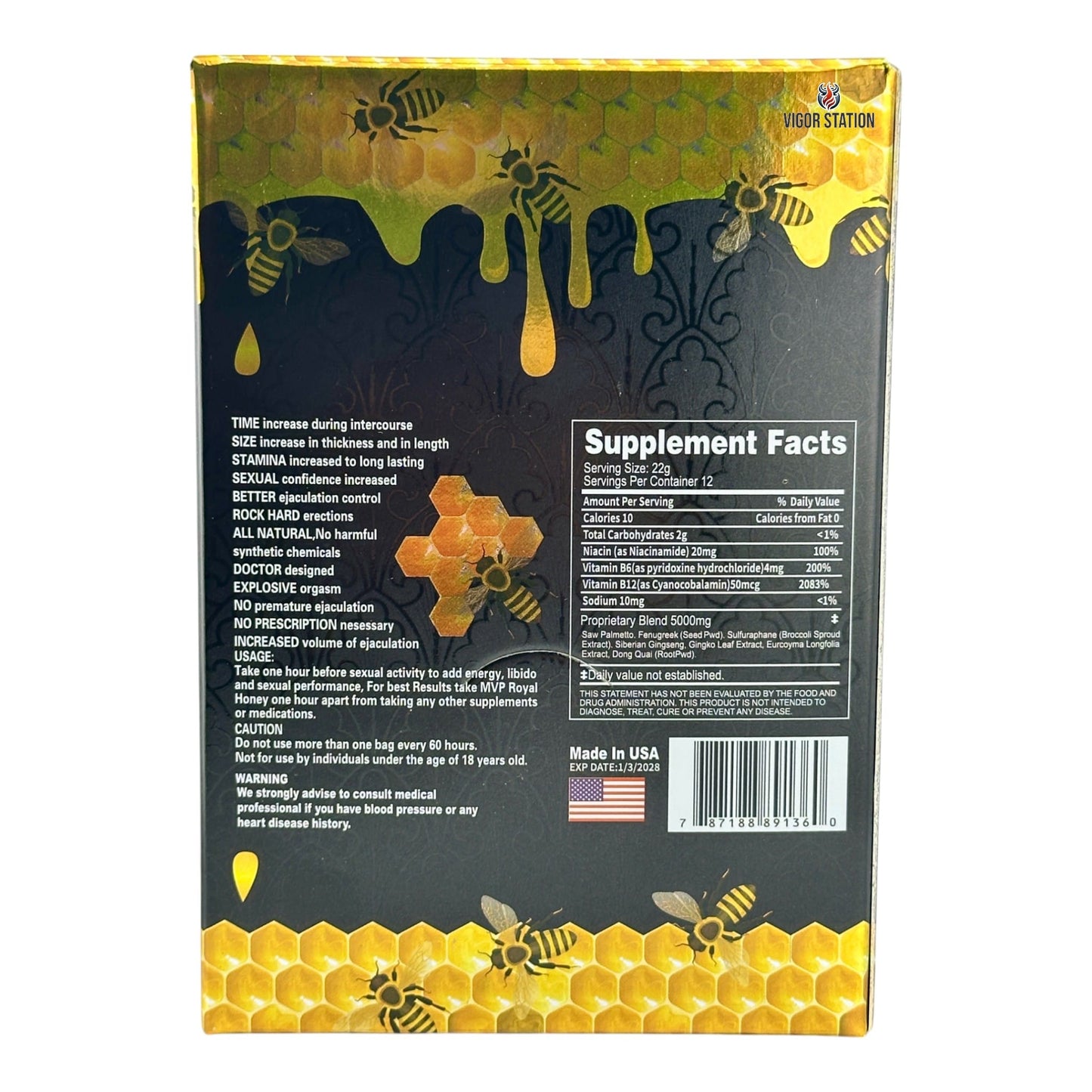 Hard Steel Honey – 12 Pouches