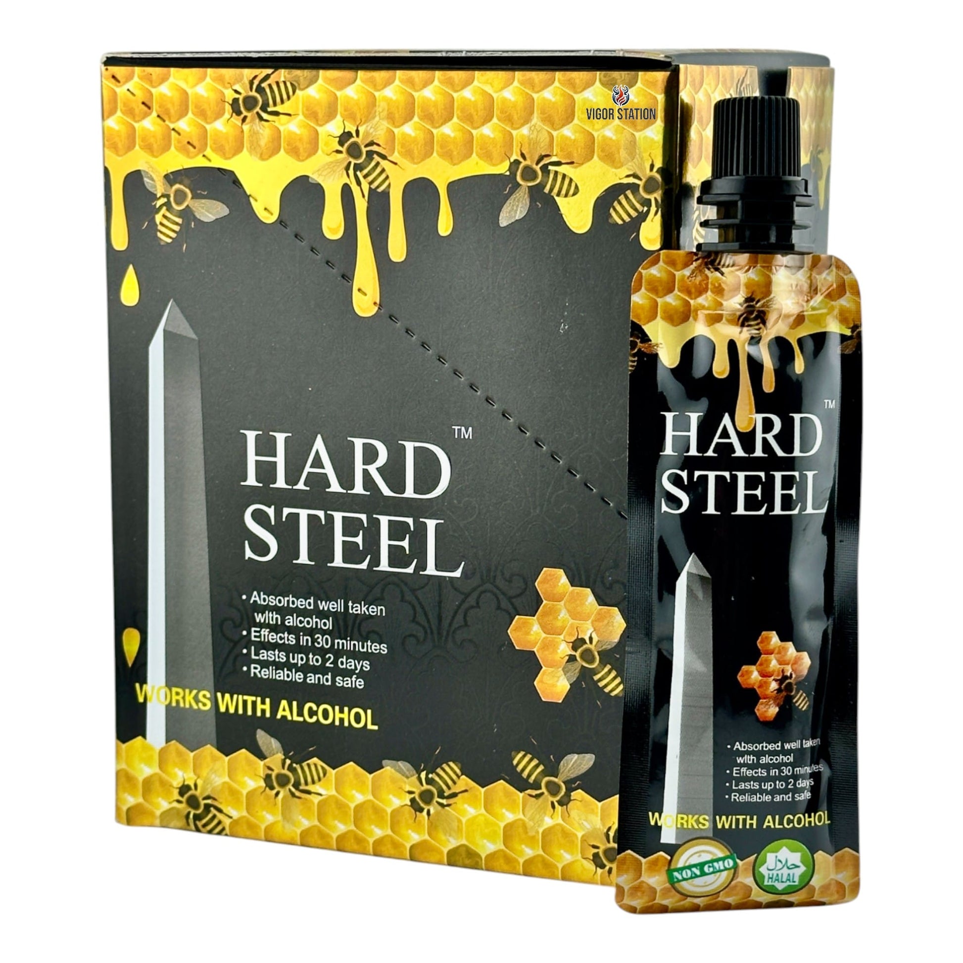 Hard Steel Honey – 12 Pouches