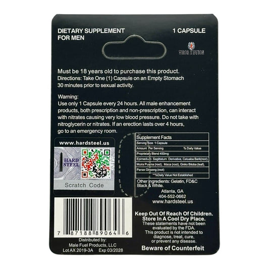 Hard Steel Pill – 1 Capsule