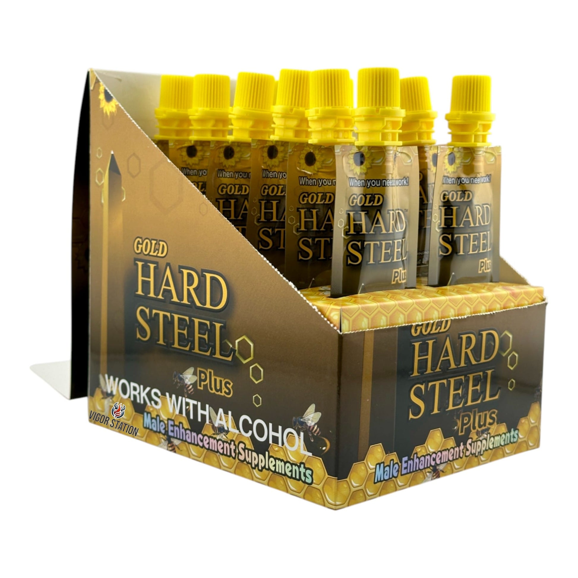 Gold Hard Steel Plus Honey – 12 Pouches