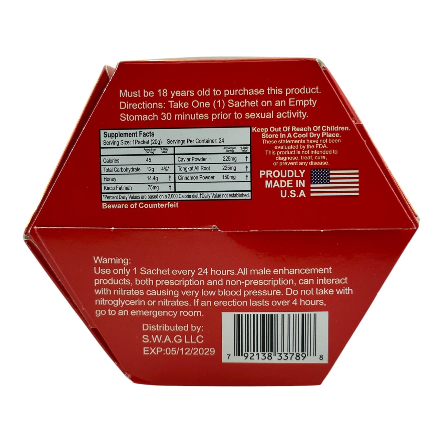 Premium Swag Honey – 24 Pack