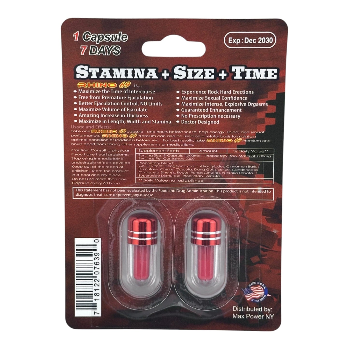 Rhino 69 50000K Twin Pack – 2 Pills