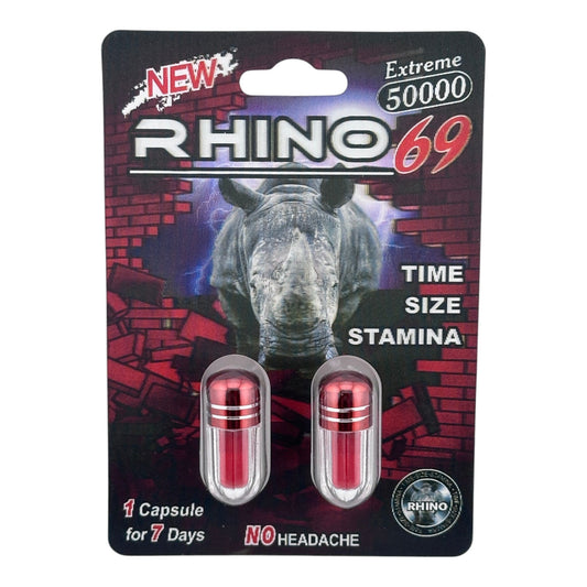 Rhino 69 50000K Twin Pack – 2 Pills