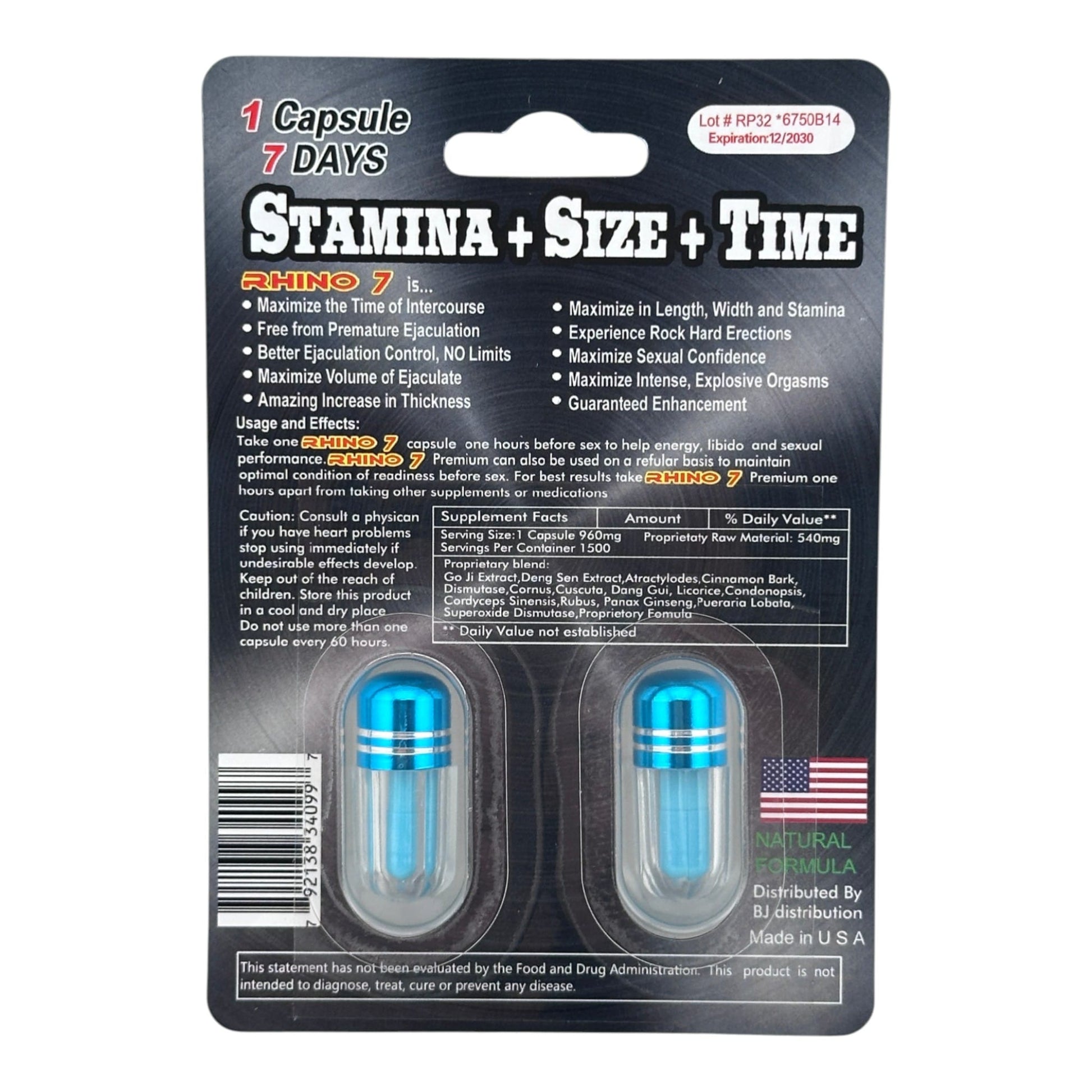 Rhino 7 50000K Twin Pack – 2 Pills