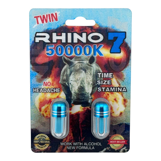 Rhino 7 50000K Twin Pack – 2 Pills