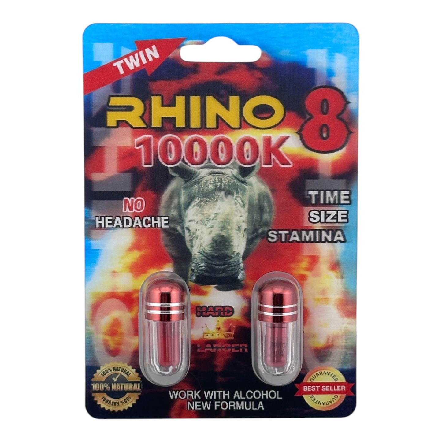 Rhino 8 10000K Twin Pack – 2 Pills