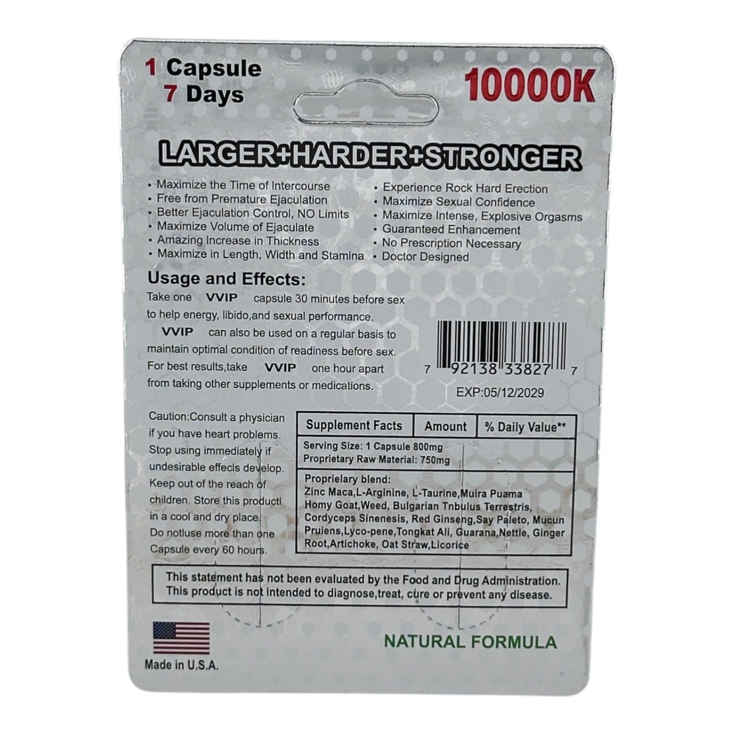 VVIP Platinum 10000K Twin Pack – 2 Pills