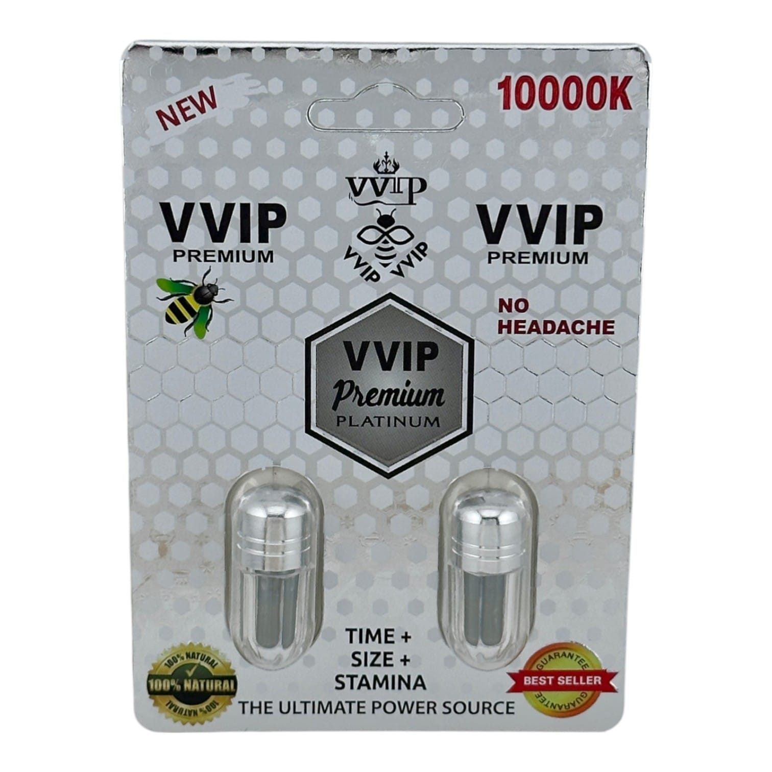 VVIP Platinum 10000K Twin Pack – 2 Pills